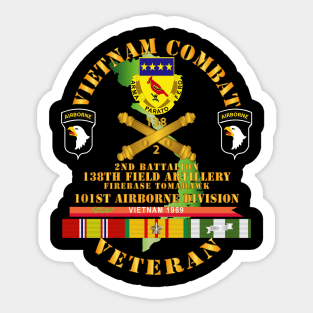 Vietnam Combat Veteran w 2nd Bn 138th FA - FB Tomahawk w 101st  ABN Div Sticker